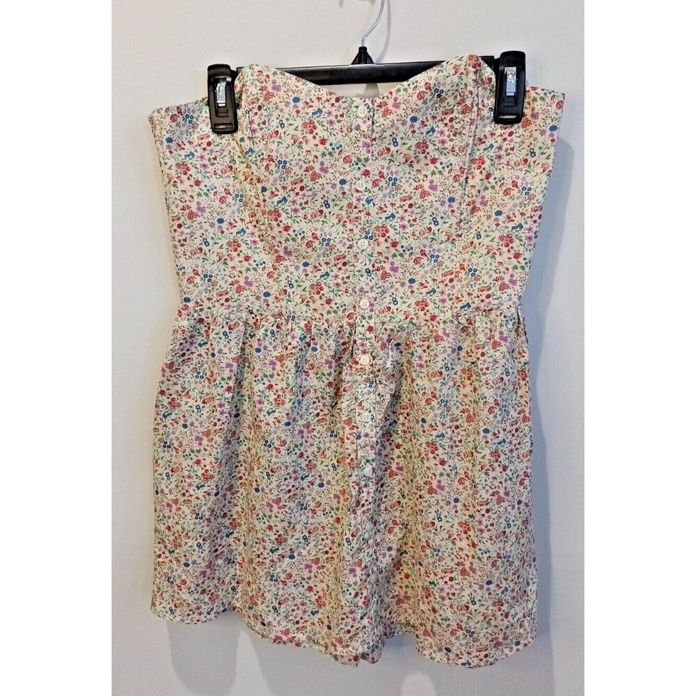 Pins And Needles Women's Floral Corset Style Top Flare Skort Romper Large